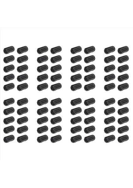 80 Adet Hareketli 7mm Iç Çaplı Siyah Ferrit Çekirdek Halka Kablo Klipsi (Yurt Dışından)