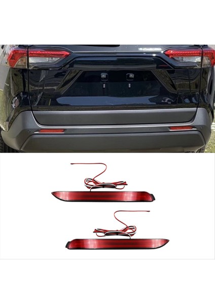 Araba Arka Tampon Fren Lambası LED Arka Sisli Toyota Için Dinamik Dönüş Sinyali Işıkları Rav4 2019-2020 (Yurt Dışından) fiyatları