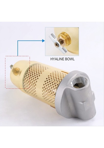 496 Yakıt Deposu Filtresi Akaryakıt Için Anahtar ile Assy ile Filtre Filtresi Assy 30 Micron Max 25 Gpm 150 Psı (Yurt Dışından) modelleri