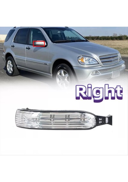 Yan Kapı Ayna LED Gösterge Işığı Mercedes ml Sınıfı W163 2002-2005 Dikiz Dönüş Sinyal Lambası A1638200621 Sağ (Yurt Dışından) fiyatları