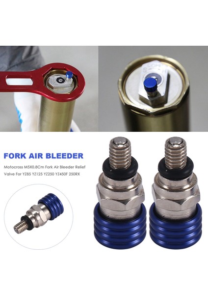 Motokros M5X0 8cm Honda Kawasaki Için Çatal Hava Bleeder Tahliye Vanası (Yurt Dışından) fırsatları