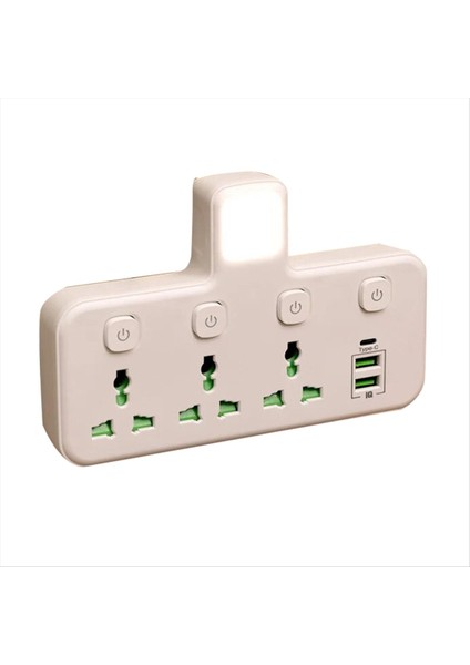 Çok Çıkışlı Elektrik Şeridi Duvar Soketi Evrensel Ağ Filtresi USB Şarj Cihazı Ayrı Anahtar Adaptörü Işık Us Fiş (Yurt Dışından)