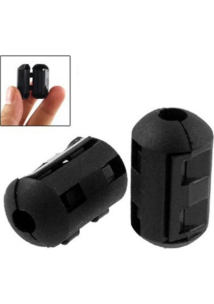 10 Adet Hareketli Ofset 5mm Iç Çaplı Siyah Ferrit Çekirdek Halka (Yurt Dışından)