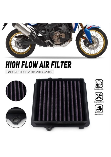 Honda CRF1000L Afrika Ikiz 2016-2019 Motosiklet Aksesuarları Için Motosiklet Hava Filtresi (Yurt Dışından) fiyatları