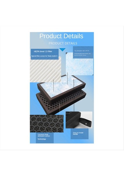 Car A/c Hava Filtresi Yıkanabilir Hepa Klima Tesla Model 3 Için Aktif Karbonlu Yüksek Akış Hava Temizleyici (Yurt Dışından) fırsatları