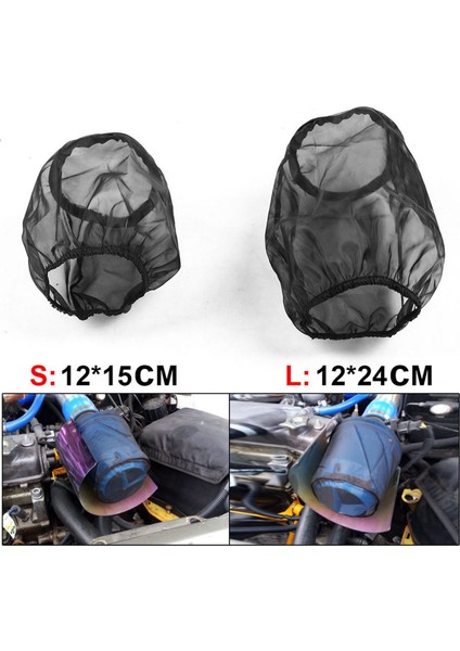 3x Evrensel Araç Koni Hava Filtresi Koruyucu Kapak Su Geçirmez Yağ Geçirmez Toz Geçirmez Yüksek Akış Hava Alım Filtreleri 15X12CM (Yurt Dışından) fiyatları