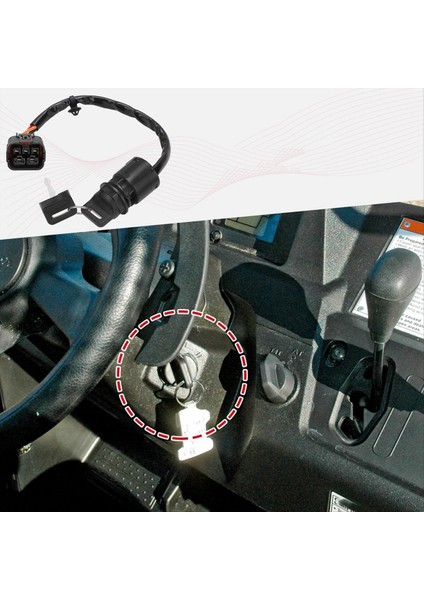 Honda Utv Pioneer 700 SXS700M2 SXS700M4 2014-2022 Için Anahtar 35100-HL3-A01 ile Kontak Anahtarı Başlat (Yurt Dışından) modelleri