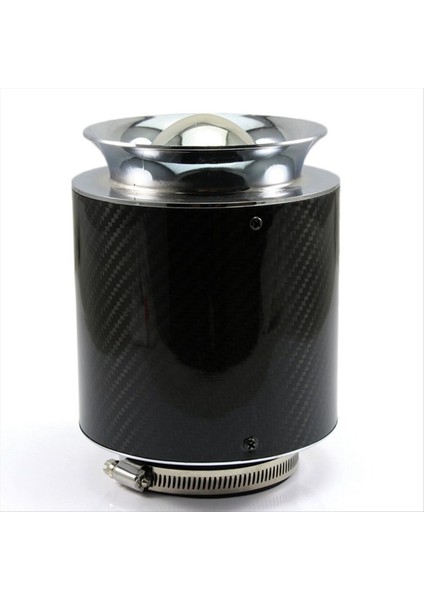 XH-UN013 Araç Performans Motoru Filtreler Otomatik Soğuk Giriş Kiti 76MM Karbon Fiber Kapak Büyük Akışlı Hava Filtresi Büyük (Yurt Dışından)