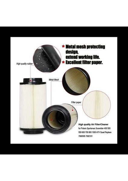 2x 7080595 Polaris Sportsman Için Hava Filtre Kiti 400 500 600 700 800 850 7082101 (Yurt Dışından) indirimleri
