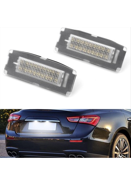 Maserati Ghibli M157 2014-2020 Araç Numarası Plaka Lambası Için Araba LED Plaka Işığı 673001401 (Yurt Dışından) indirimleri