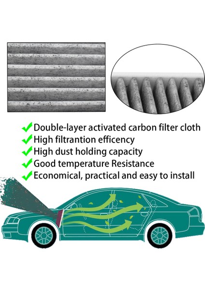 6Q0819653 Motor Hava Filtresi Benz G-Serisi W463 Polo Audi A1 A2 Skoda Fabia Koltuğu 6Q0820367 (Yurt Dışından) modelleri