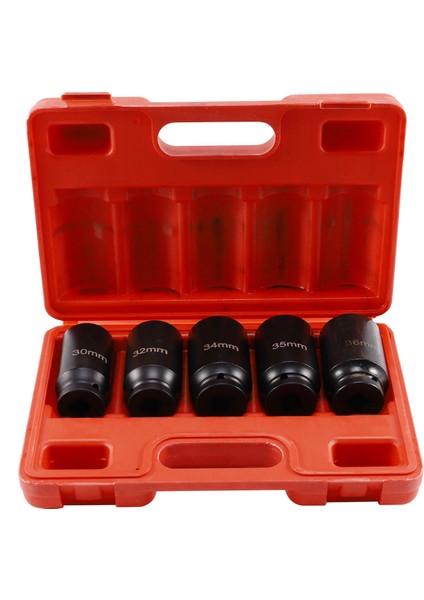 12 Nokta Aks Göbeği Somunu Derin Darbe Soketi Seti 1/2inch Dr Ince Duvar Tahriki Sokağı (Yurt Dışından)
