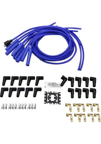 Buji Kabloları Spiral Çekirdek 8mm Mavi 180 Derece Buji Kılıfı Evrensel Tel Seti (Yurt Dışından) fırsatları