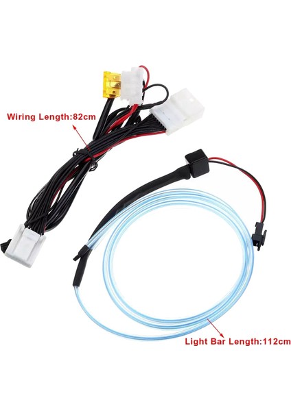 2x Araba Iç LED Gösterge Tablosu Çerçeve Işık Gösterge Paneli Trim Atmosfer Hyundai Tucson Için Işık 2015 2016 2017 2018 (Yurt Dışından) modelleri