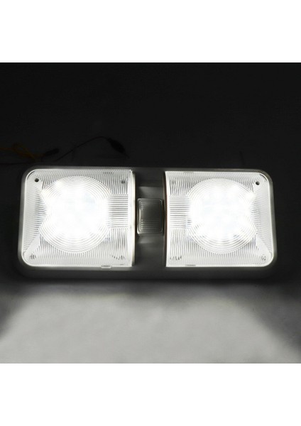 Evrensel Araba Tavanı Kampçı Römork Için Çift Kubbe Işığı Marine Rv 48 LED 12V 520LM Araba Işık Lambası Beyaz Çatı Lambası (Yurt Dışından) indirimleri