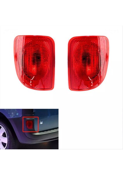 Araba Arka Tampon Işık Reflektör Uyarı Fren Sisi Lambası 8200419906 8200419908 Renault Kangoo 2008-2018 (Yurt Dışından) fırsatları
