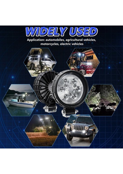 Araba LED Işık Pods 160W Yuvarlak LED Yardımcı Işık Iş Işık LED Fargıght Araba Kamyonu Atv Suv Off Off Yol (Yurt Dışından)