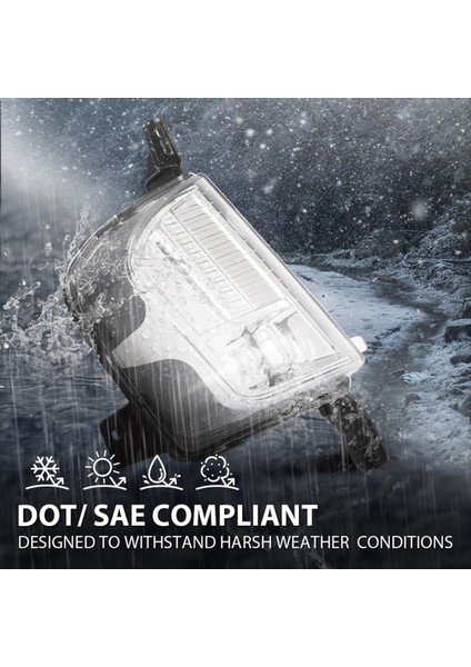 1 Adet Ön Tampon LED LED Sis Lambası Işıkları Ford Edge 2019-2024 Sağ Taraf PKT4B-15B242-AD (Yurt Dışından) fırsatları