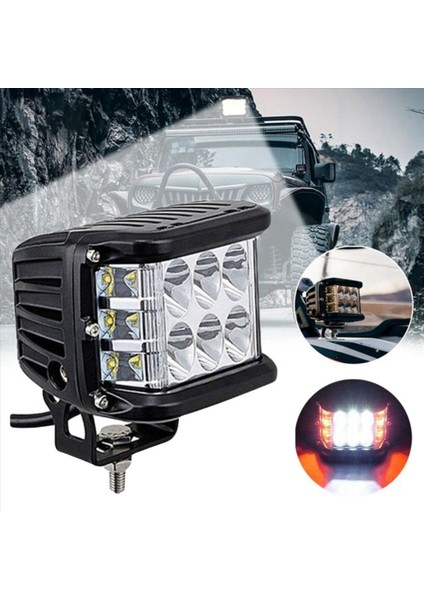 2x Otomatik Üçlü Yan Işıklı Iş Işık Dome Işık Patlaması Yanıp Sönen Işık Far Spot Işık LED A A (Yurt Dışından) modelleri