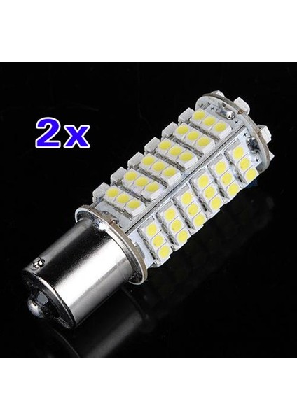 2x Araba 1156 382 BA15S P21W Beyaz 102 Smd LED Kuyruk Fren Sinyali Ampul Dc 12V (Yurt Dışından)