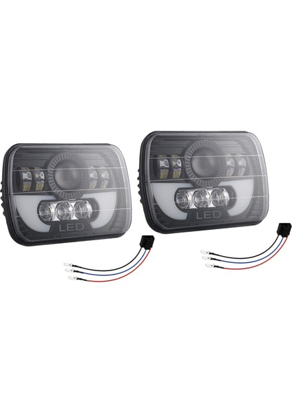 2x 7x6 5x7 120W Araba LED Far Far Hi/lo Işın Chevy Express Kargo Van 1500 2500 3500 (Yurt Dışından)
