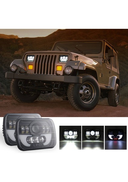 2x 7x6 5x7 120W Araba LED Far Far Hi/lo Işın Chevy Express Kargo Van 1500 2500 3500 (Yurt Dışından) modelleri