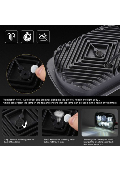 2x 7x6 5x7 120W Araba LED Far Far Hi/lo Işın Chevy Express Kargo Van 1500 2500 3500 (Yurt Dışından) fırsatları