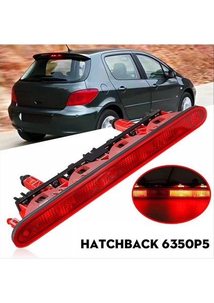 Araba 3 Üçüncü Durdurma Kuyruk Işığı 6350P5 Peugeot 307 Hatchback 307SW 2001-2008 Arka Seviye Ek Fren Işığı (Yurt Dışından) modelleri