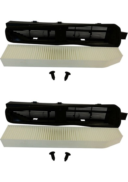 2x Kabin Hava Gövdesi ve Filtre Kiti 82208300 Jeep Grand Cherokee Için Uygun 1999-2010 (Yurt Dışından)