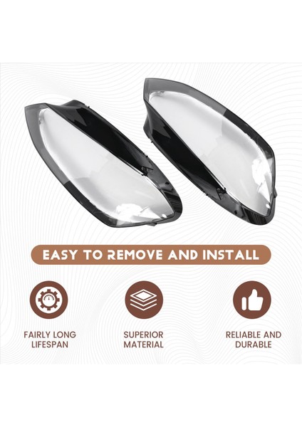 2pcs Araba Clear Far Lens Kapak Golf 7 Mk7 2014 2015 2016 2017 Için Yedek Far Kapağı (Yurt Dışından) fırsatları