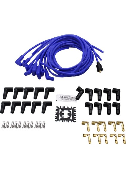 Buji Kabloları Spiral Çekirdek 8mm Mavi 90 Derece Buji Kılıfı Evrensel Tel Seti (Yurt Dışından) modelleri