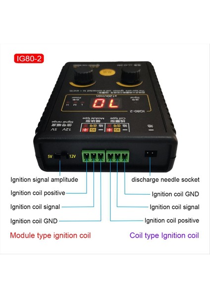 IG80-2 Otomobil Ateşleme Dedektörü Test Cihazı Doğal Gaz ve Benzin Motoru Ateşleme Testi (Yurt Dışından) indirimleri
