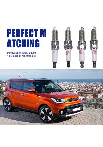 4pcs Buji Hyundai / Kıa 1 6l (1591CC) Için Buji Dohc L4 Turbo 2015-2023 18849-08080 (Yurt Dışından) indirimleri