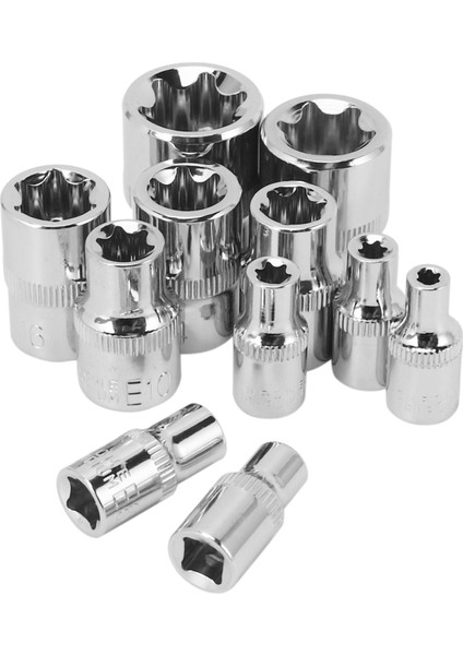 22PC Dişi E Torx Yıldız Soketi Seti Rail E4 - E20 Harici Yıldız Tork Soketi Seti (Yurt Dışından) indirimleri