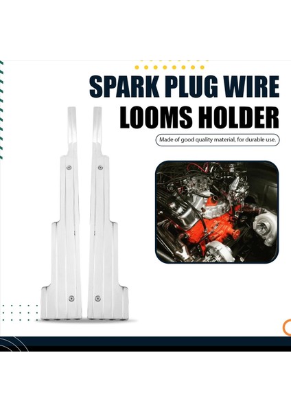 V8 Buji Teli Tezgahlar Için Ayırıcı Bölme Tutucuları 40375 Chevy Ford Sbc Bbc Sbf Bbf 350 400 396 472 502 Gümüş (Yurt Dışından) fırsatları