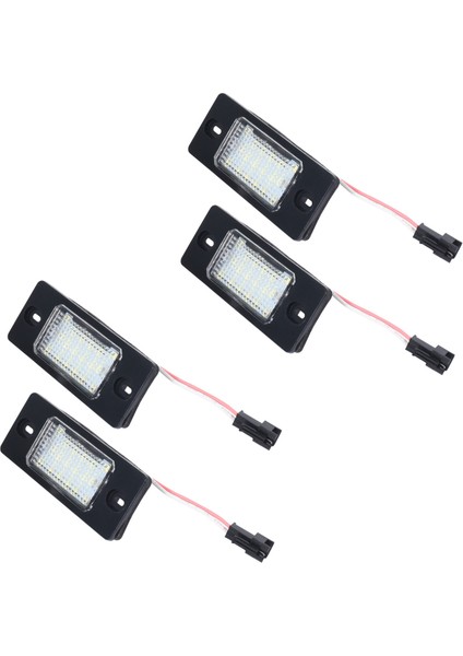 4pcs Hata Yok LED LED Numaralı Plasya Plaka Lıght Vw Volkswagen Golf 5 Touareg Touareg Tıguan Porsche Cayenne (Yurt Dışından)