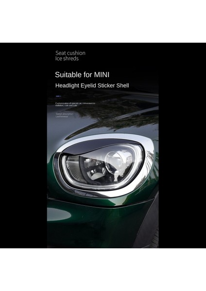 Araba Farlar Kaşları Göz Kapakları Bmw Mini Cooper F60 Için Kirpik Kafası Işık Lambası Çıkartmaları (Yurt Dışından) fiyatları