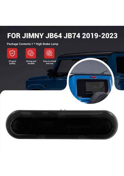 LED Arka Fren Lambası Merkezi Monte Uyarı Uyarı Lambası Arka Kuyruk Işığı Suzuki Jimny JB64 JB74 2019-2023 Siyah (Yurt Dışından) modelleri