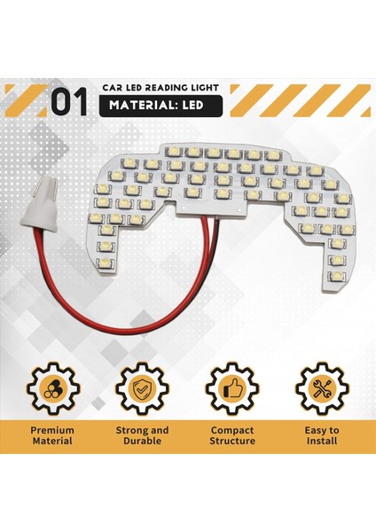 Suzuki Jimny Için JB23 JB33 JB43 JB53 1998-2018 Iç Lambalar Kubbesi Kubbesi Çatı Işıkları LED Okuma Lamba Kanbus Ampulleri (Yurt Dışından) fırsatları