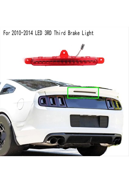 LED 3 Üçüncü Fren Işığı Ford Mustang Için Montaj Fren Işığı 2010-2014 TZOA008-EHS1 AR3Z13A613A Kırmızı (Yurt Dışından) fırsatları