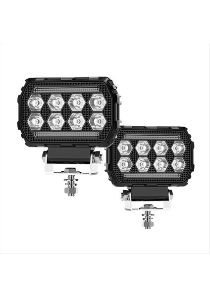 4 5 Inç LED Iş Işığı Drl Gündüz Çalışan Işık Spotları Off-Road Işıkları Sarı+Kamyonlar Için Beyaz Işık Utv Atv Araba (Yurt Dışından) fiyatları