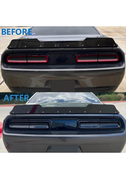 Kuyruk Işığı Dodge Challenger 2015-2024 Için Üst Arka Lamba Dekoratif Kapak Arka Işık Muhafızlarını Kapsar (Yurt Dışından) indirimleri
