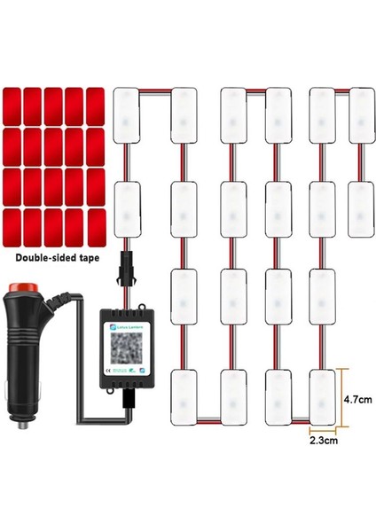 Rgb Flama Araba Ön Cam LED Iç Ortam Işığı Müzik Ritim Flaş Neon Otomatik Arka Cam Atmosfer Lambası (Yurt Dışından) fırsatları