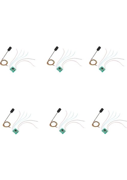 6x 3 Renk Trafik Işık Sinyalleri Ho Oo Ölçekli Model 6led Dıy Kum Masası Geçiş Sokak Inşaat Demiryolu Iki Taraf (Yurt Dışından)