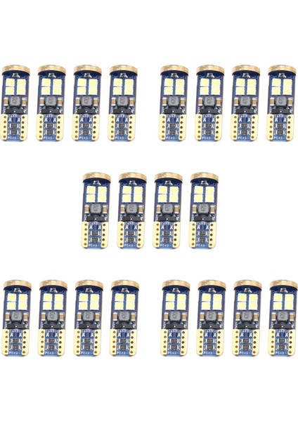 T10 168 LED Araba Ampulü 20PCS 194 W5W 12-Smd 3030 Yonga Seti LED Ampul Kanbus (Yurt Dışından)