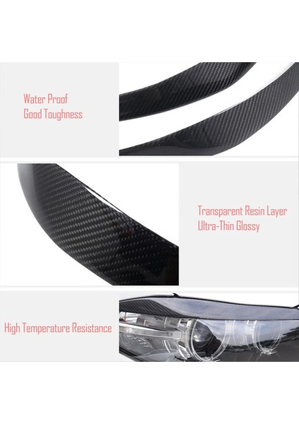 Karbon Fiber Araç Göz Kapakları Kaş Kapakları Volkswagen Için Far Döşeme Kapakları cc 2013-2018 (Yurt Dışından) indirimleri