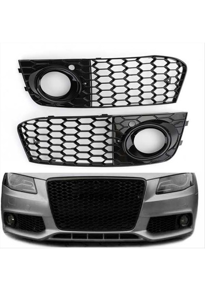 Araba Ön Tampon Sis Fark File Grille Kapak 8KD807682 8KD807681 Audi A4 B8 2009-2012 Sis Lambası Kapağı (Yurt Dışından) fiyatları
