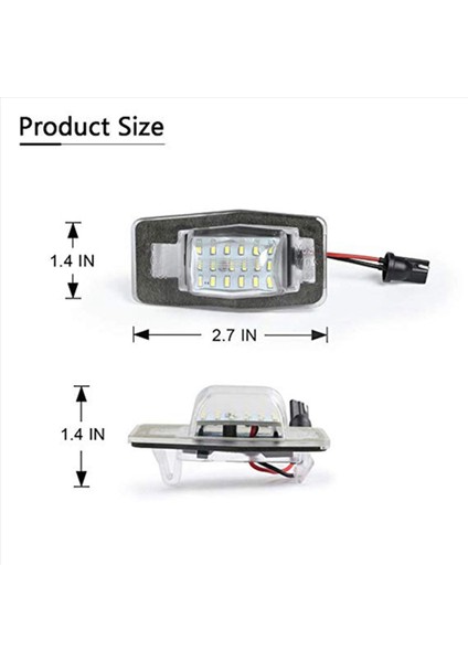 4 Adet Plaka Işık Plakası Ford Kaçış Merkür Mazda Mx-5 Mpv (Yurt Dışından) fiyatları