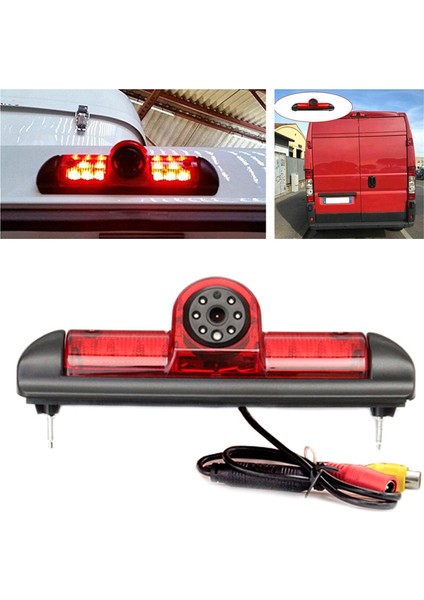 170 Derece Arka Görünüm Kamerası 3 Fren Işığı ve Fiat Ducato Citroen Jumper Peugeot Boxer 2006-2015 (Yurt Dışından)