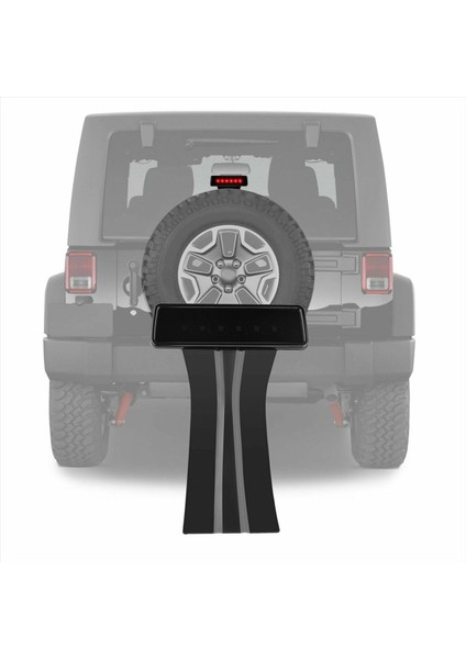 Araba Üçüncü Fren Durdur Işığı 68048581AA Jeep Wrangler Için Jk 2007-2018 Arka Montaj Sinyali LED Lamp Siyah (Yurt Dışından) fırsatları